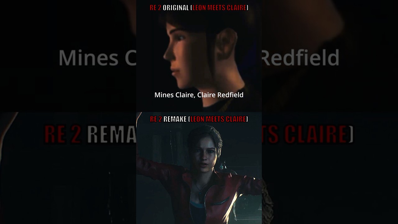 Leon Meets Claire RE 2 Original Vs Remake