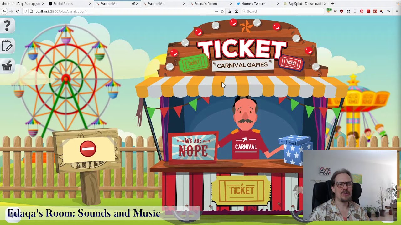 Edaqa's Room: Sounds and Music (Web Audio)