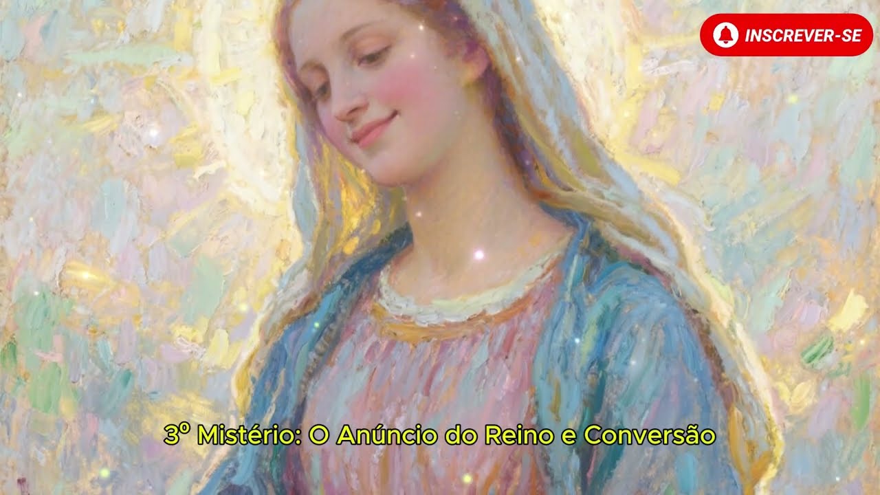 TERÇO DE HOJE - 05/03/2026 - QUINTA-FEIRA: MISTÉRIOS LUMINOSOS - 04 HORAS • SANTO TERÇO