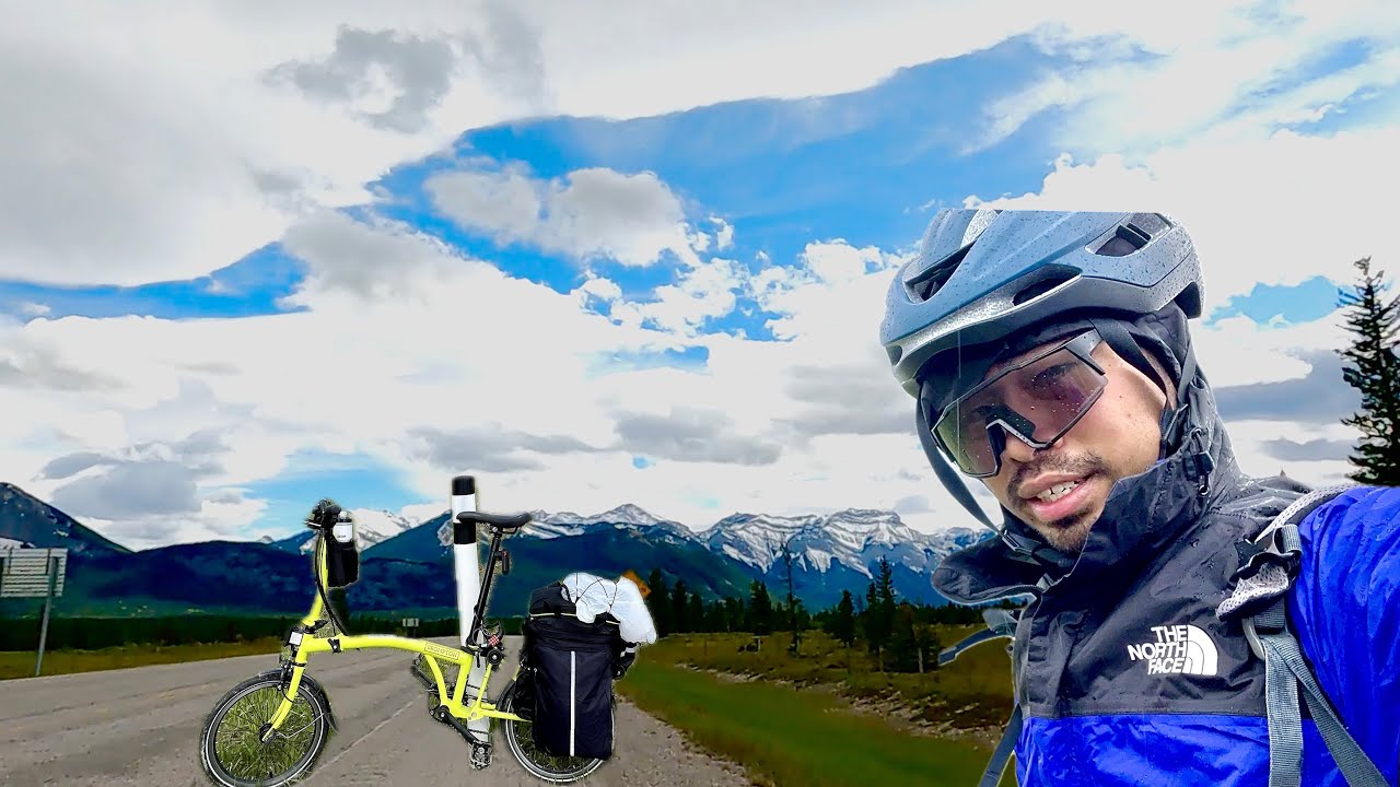 I cycled to Rocky Mountain with a folding bike - Calgary to Banff