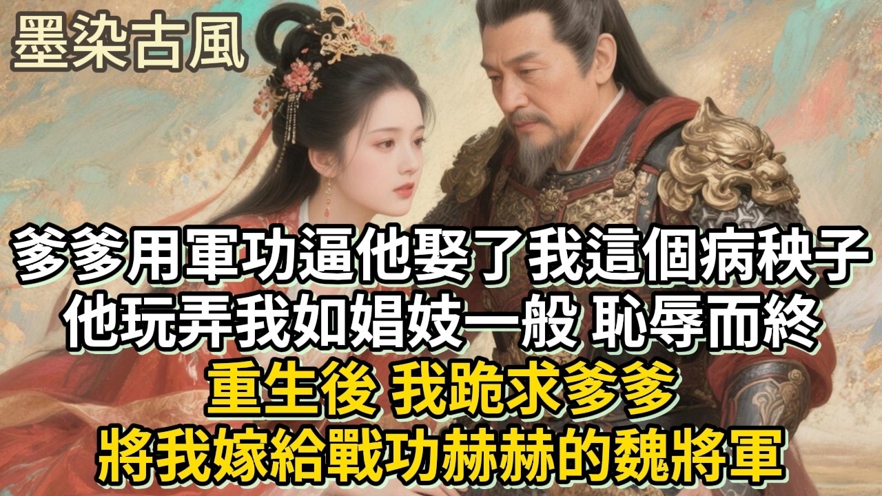 爹爹用軍功逼他娶了我這個病秧子。他玩弄我如娼妓一般，恥辱而終。重生後，我跪求爹爹將我嫁給戰功赫赫的魏將軍。#古言 #小説 #古風 #愛情 #情感故事 #爽文 #完結#原創
