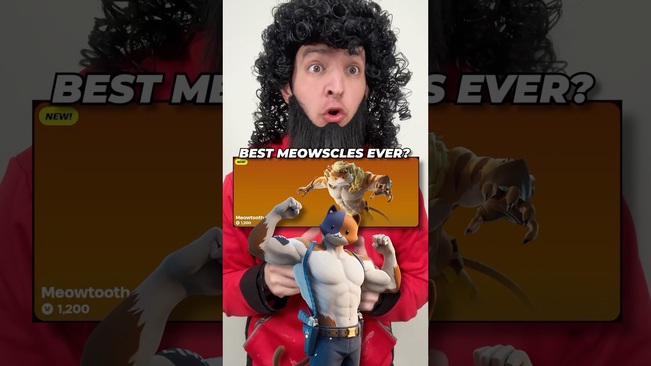 The Best Meowscles Skin Ever?!😱🤯 #fortnite