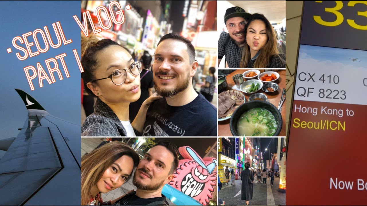 Seoul Vlog Part I | Discovering Seoul • Food & Cafés | 【Travel Vlog • International Couple 🇵🇭🇧🇪】