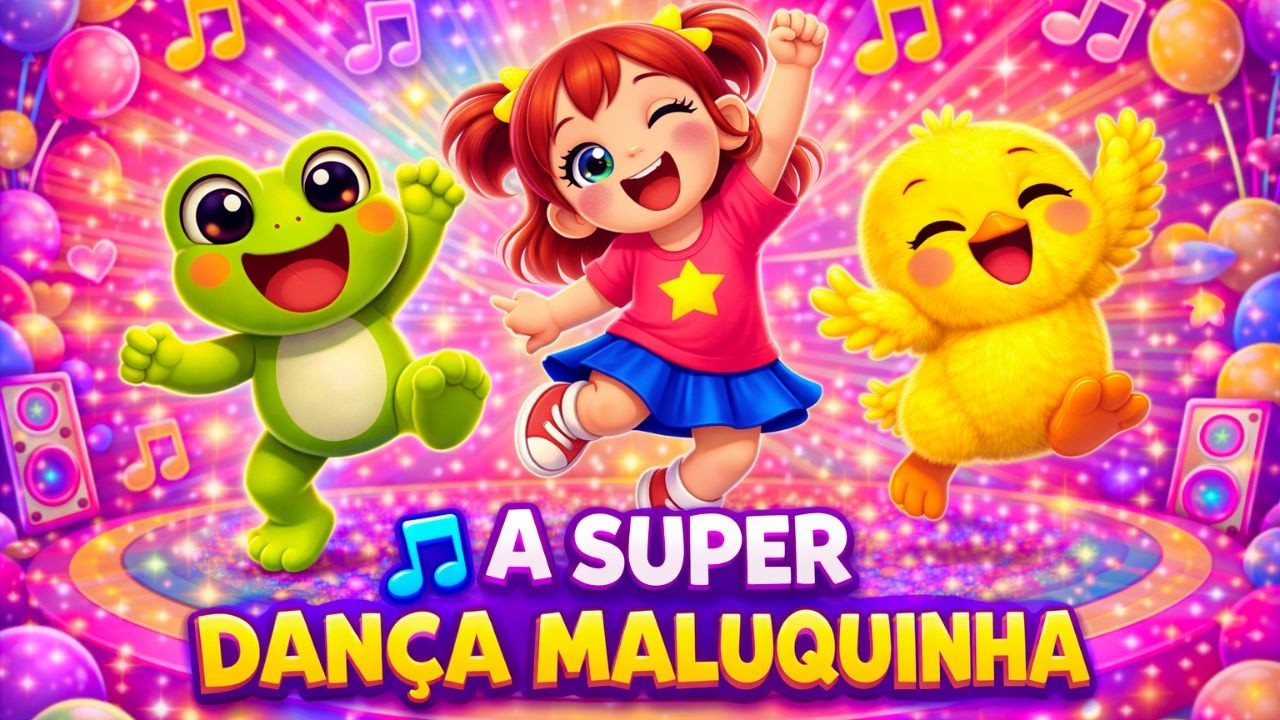 🎵 A SUPER DANÇA MALUQUINHA 💃🐸🐥 | Música Infantil Animada para Pular e Girar!  #MusicaInfantil