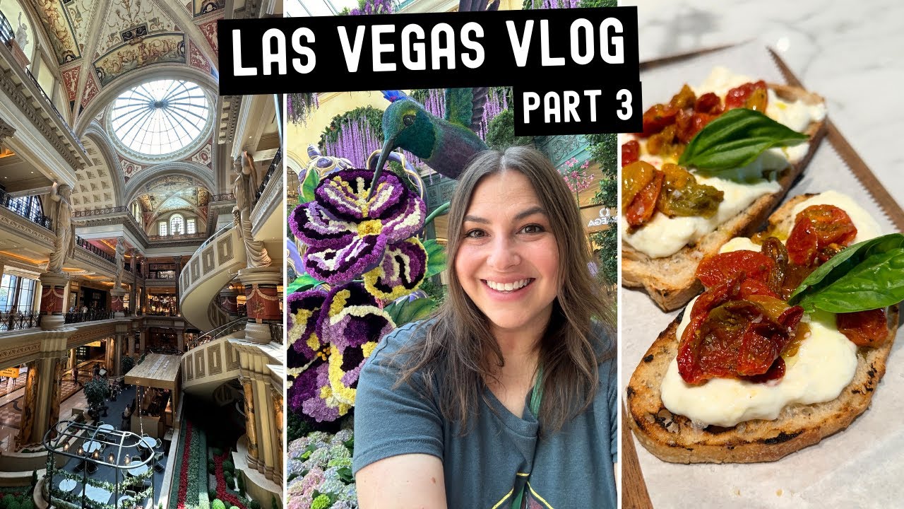 Las Vegas 2024: the Bellagio Spring Display, Caesar’s Forum Shops, and Peter Luger Steakhouse!