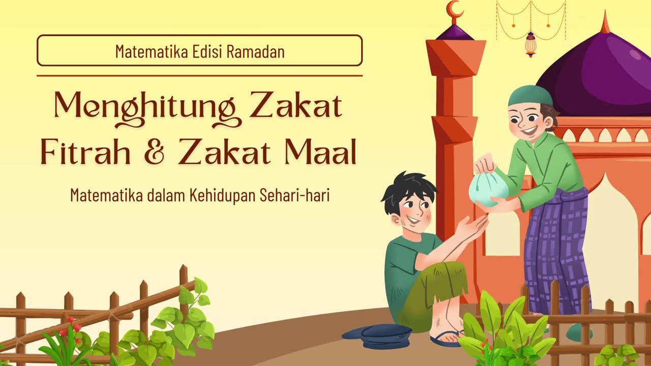 📊 Presentasi Menghitung Zakat Fitrah dan Zakat Maal Dirancang sederhana, runtut, dan cocok untuk