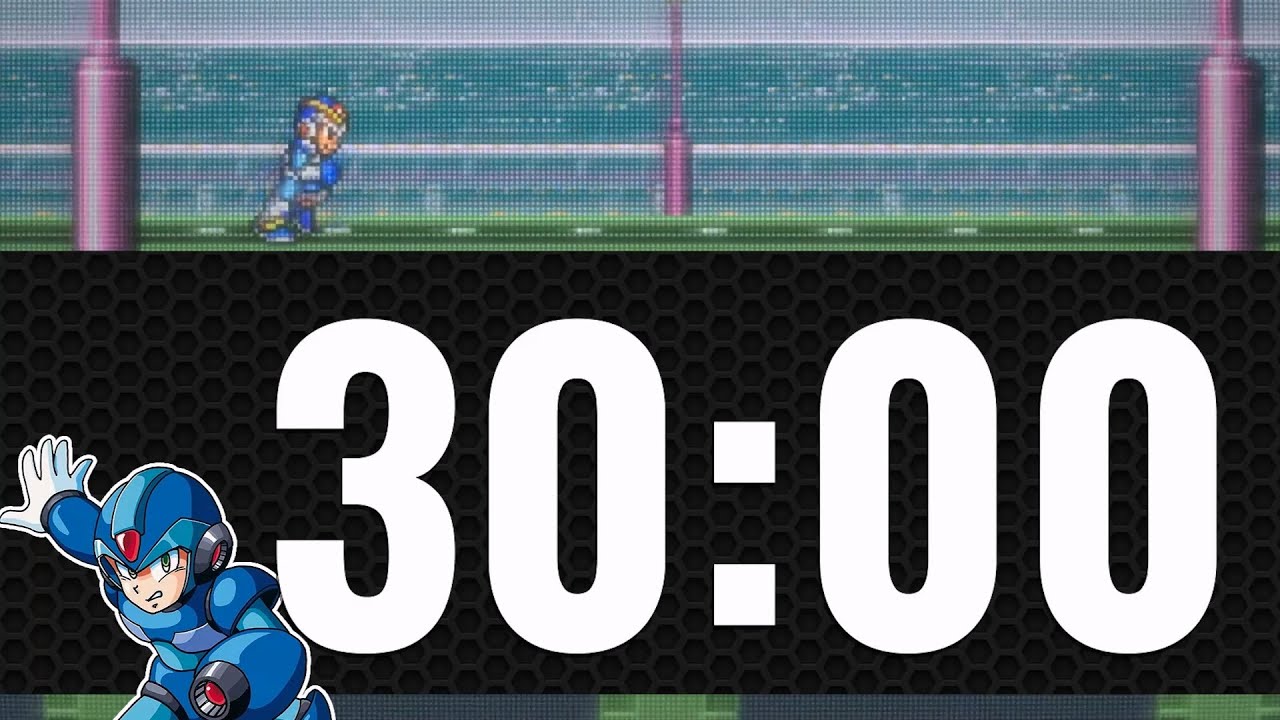 30 MINUTES TIMER - 🔫 MEGA MAN X 🔫 - ⏱ TIMER & ALARM COUNTDOWN ⏱ - 2025
