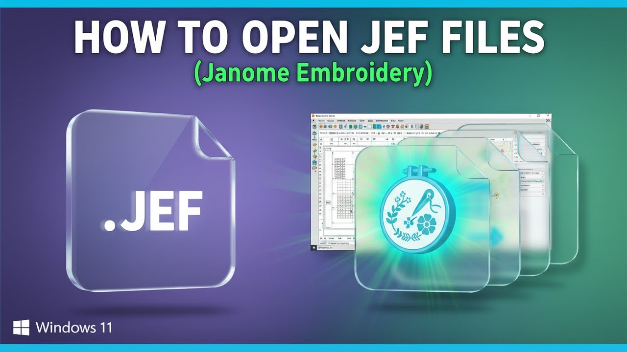How to Open JEF Files (Janome Customizer)