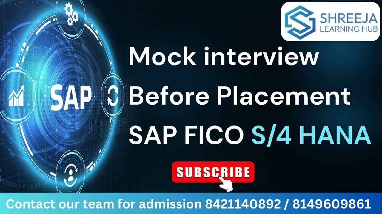 SAP FICO Mock Interview | Before Placement Interview | SAP S/4 HANA