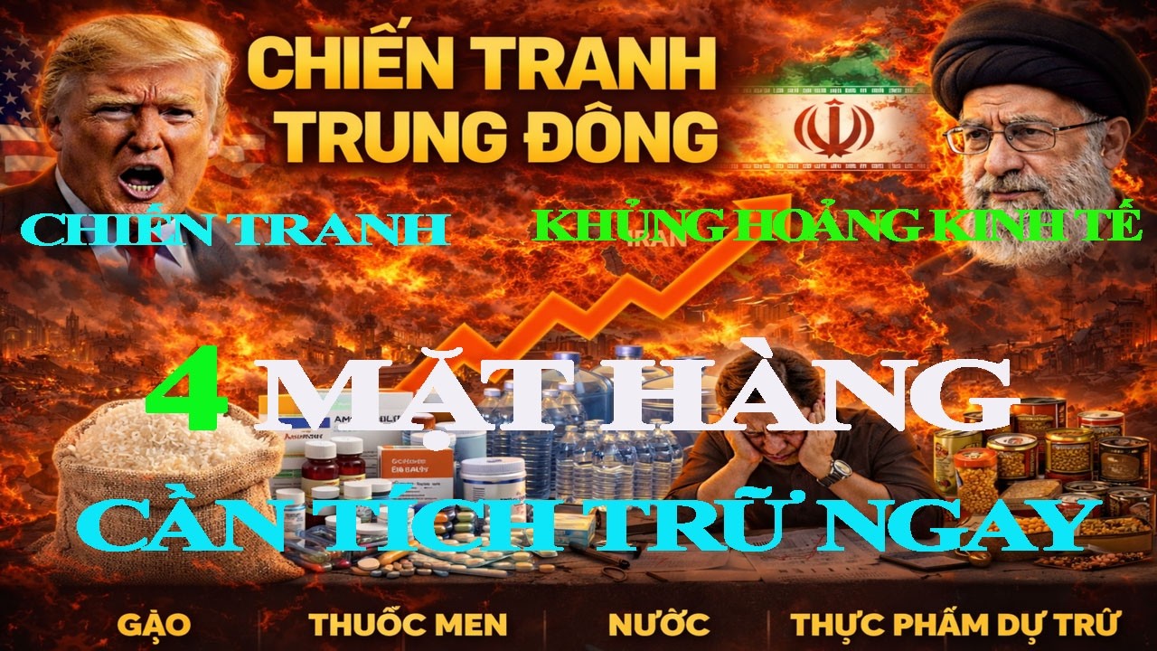 CẢNH BÁO: Khi Khủng Hoảng và Chiến Tranh Xảy Ra, 4 Mặt Hàng Này Sẽ Biến Mất Đầu Tiên. XEM NGAY.!