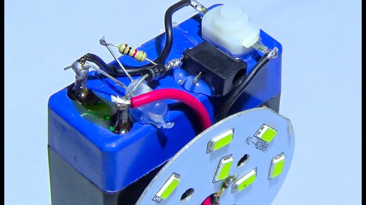 How To Make Powerful  Rechargeable SMD LED Light Easily - 100% Works