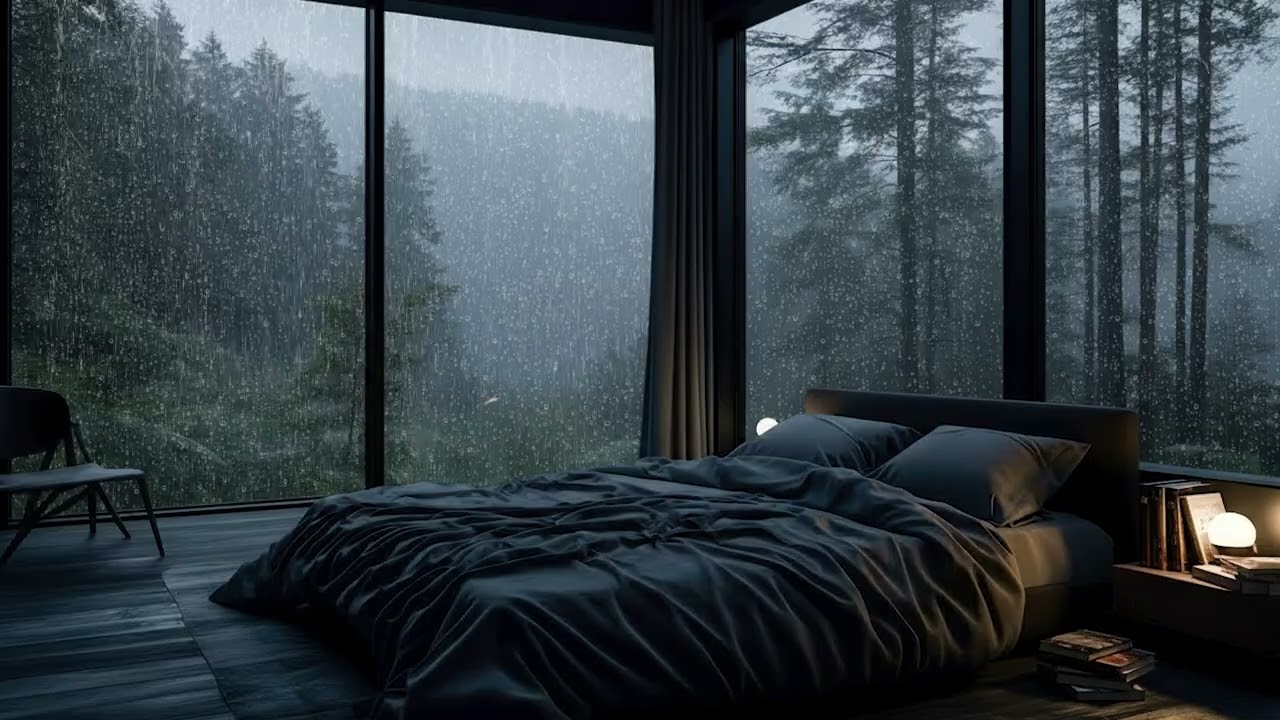 🎹🌧️ Soft Piano ASMR with Rain for Anxiety at Night  Calm Sounds for Peaceful Sleep