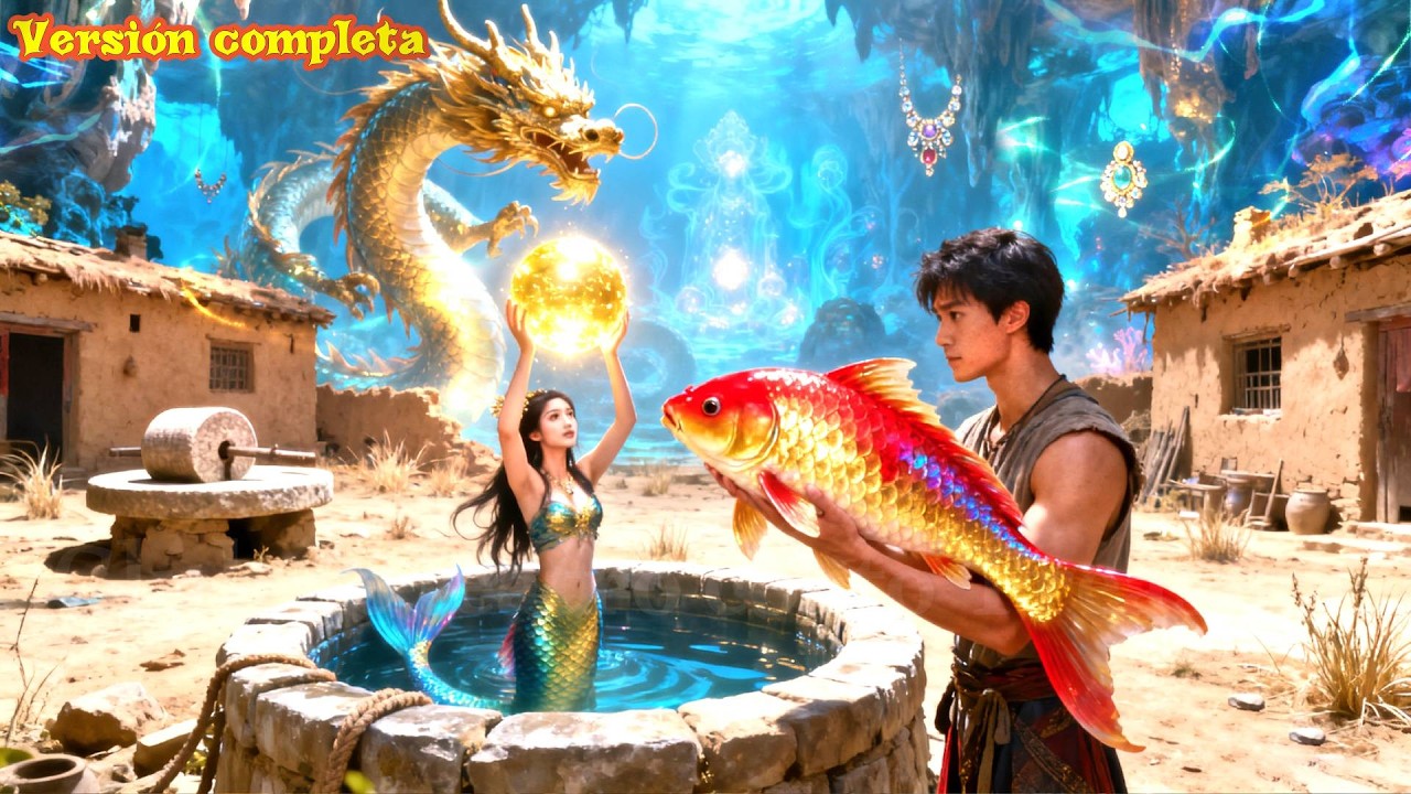 Joven pobre salva una carpa dorada, ¡quién era la princesa dragón! Fortuna y belleza,¡todo para él!