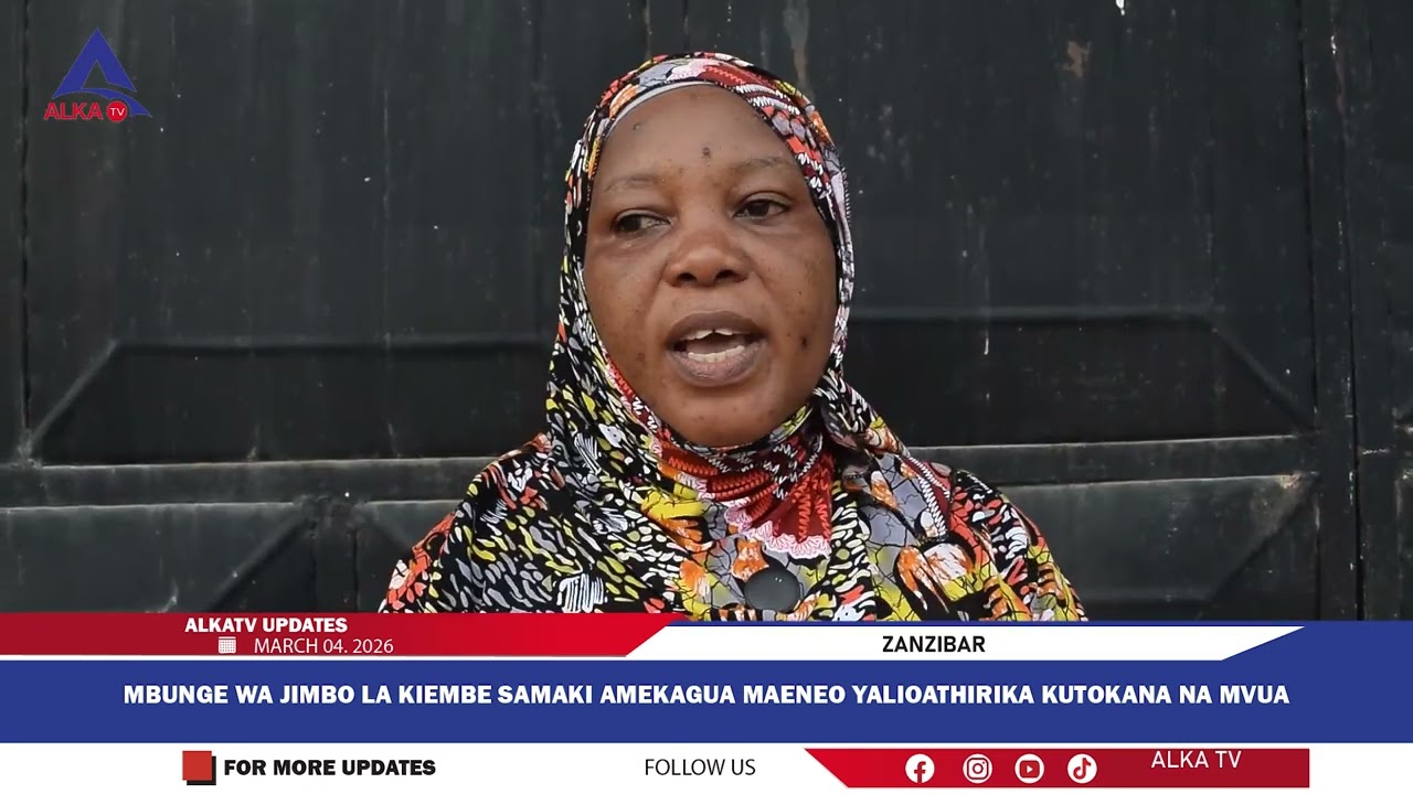 Mh Ali Halili Mbunge Jimbo la Kiembesamaki akagua Nyumba ziliziingia maji kwa mvua