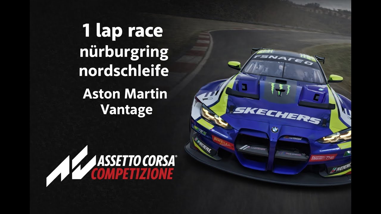 Race 1 lap nürburgring nordschleife ACC  (the end is crazy)