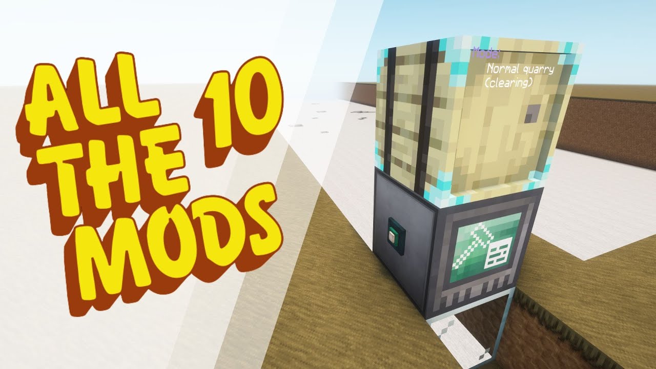 Строительство карьера с помощью RFTools в All the Mods 10