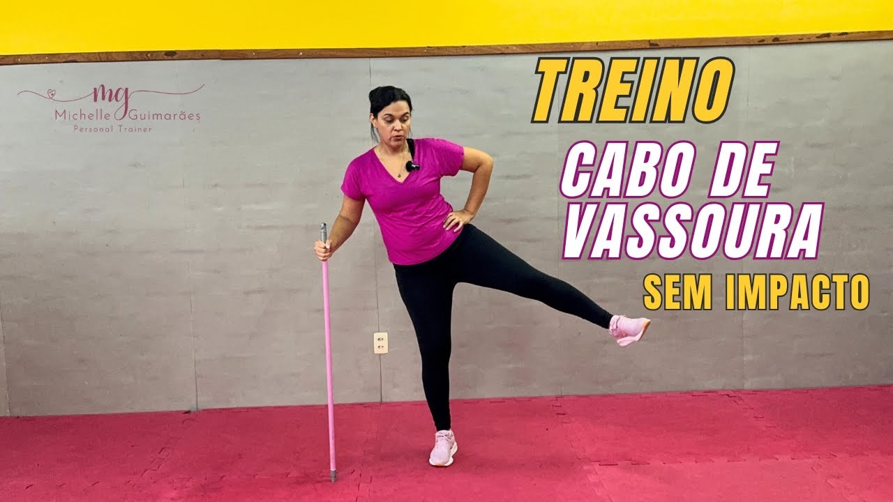 Treino com cabo de vassoura sem impacto- iniciante