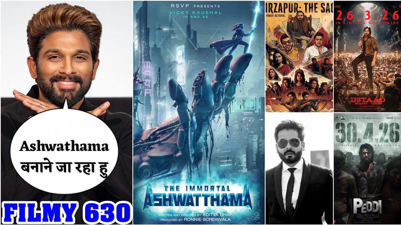 Allu Arjun in The Immortal Ashwathama With Dhurandhar Director💥Peddi🔥Mirzapur😱AA 23 🌟 FILMY 630