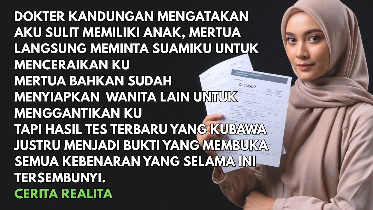DOKTER BILANG AKU SULIT HAMIL MERTUA LANGSUNG MENYURUH BERCERAI TAPI SATU HASIL TES MENGUNGKAP SEMUA