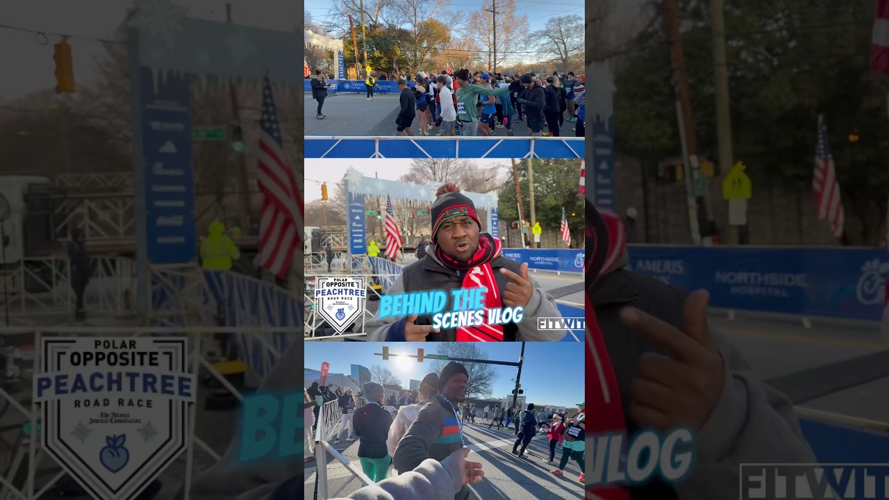 Behind the Scenes of Polar Opposite Peachtree Road Race 2025 with Exclusive Vlog + Runner vids