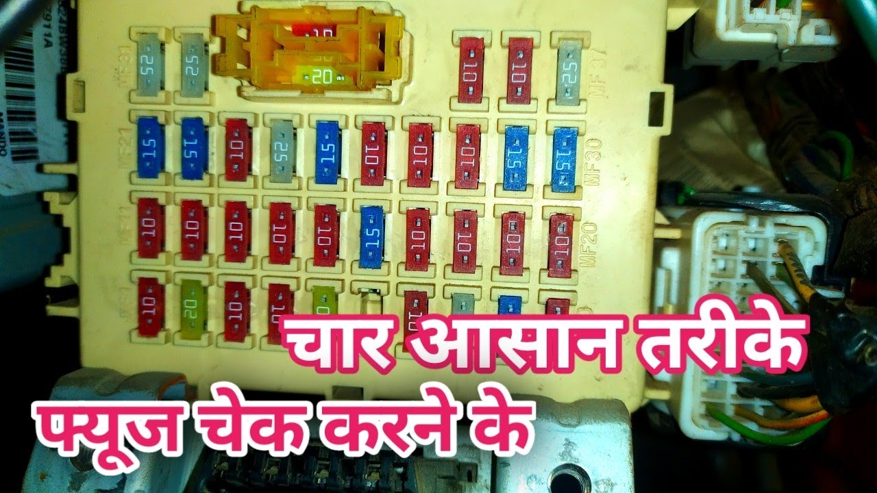 How to check car fuse box.