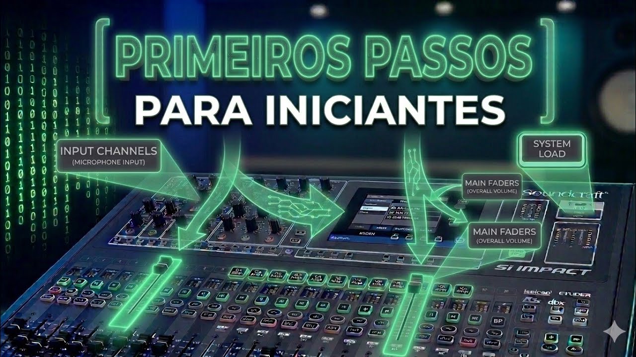 aprendendo a operar a mesa de som digital soundcraft si impact