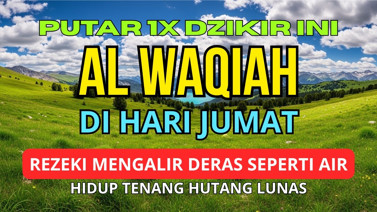 Menentramkan Jiwa! Al-Waqiah 7x | Murotal Al-Qur’an untuk Rezeki & Ketenangan