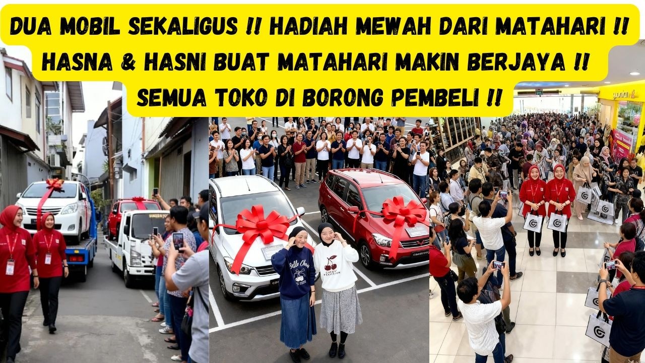 DUA MOBIL! HADIAH MEWAH DARI CEO MATAHARI HASNA & HASNI BUAT TOKO MATAHARI MAKIN BERJAYA