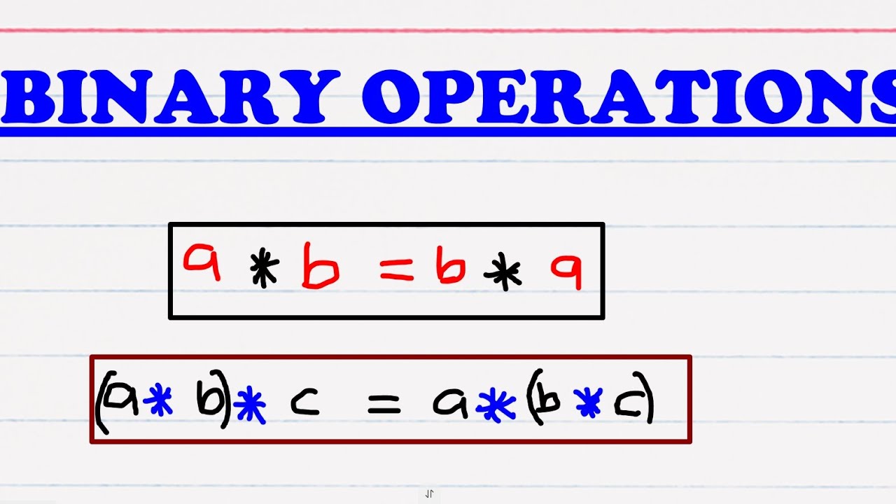 Binary Operations Explained | Step-by-Step Math Tutorial