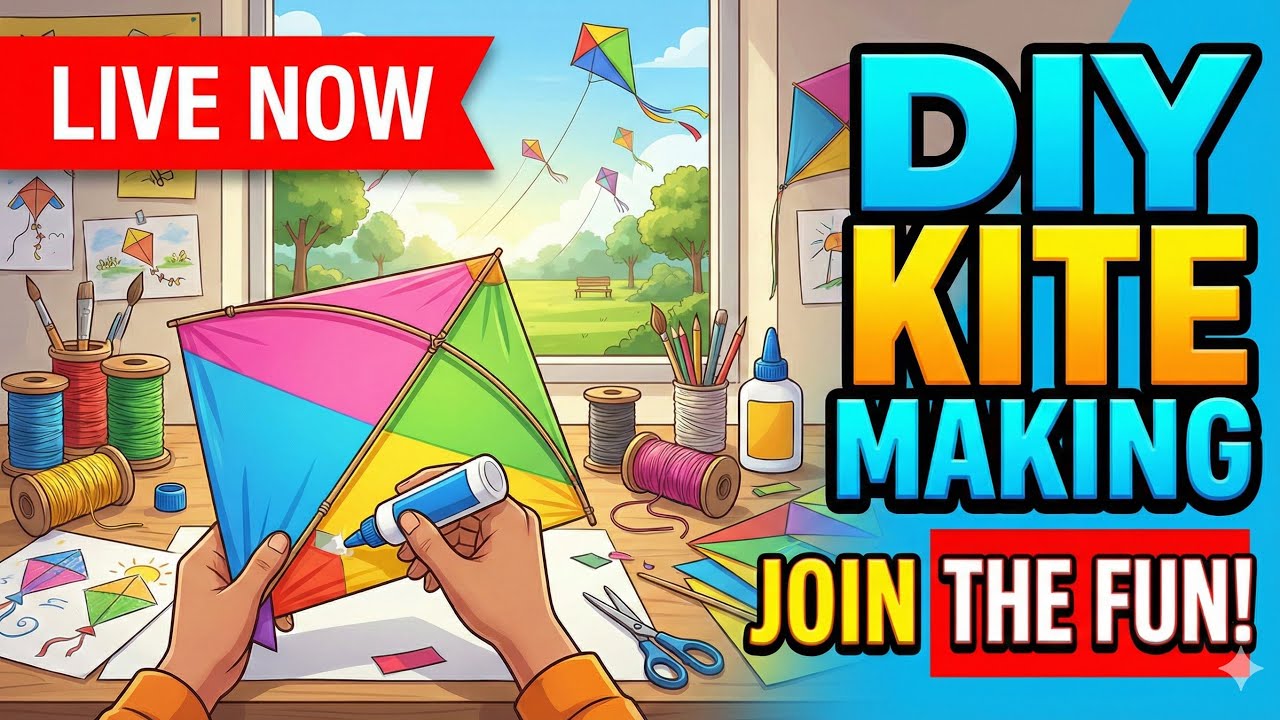 RiCHxMonster  is live🔴 LIVE: How to Make a Kite at Home (Easy DIY Step-by-Step) 🪁