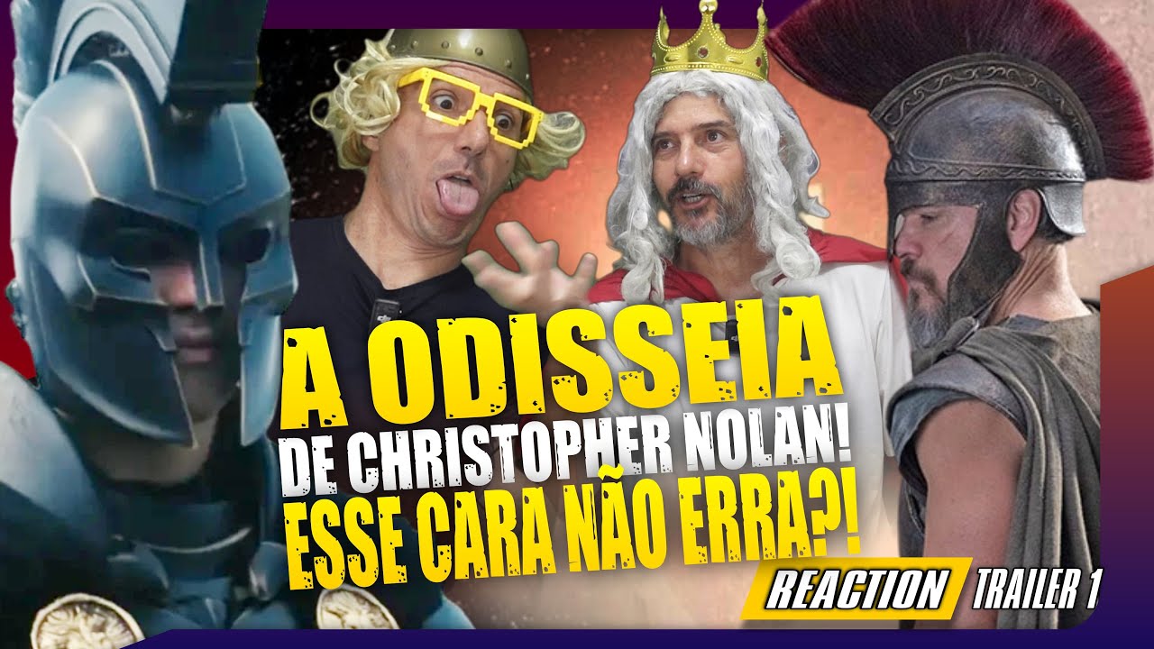 😱  REAGINDO AO TRAILER DE A ODISSEIA de  Christopher Nolan,  ESSE CARA N&Atilde;O ERRA?! #reaction