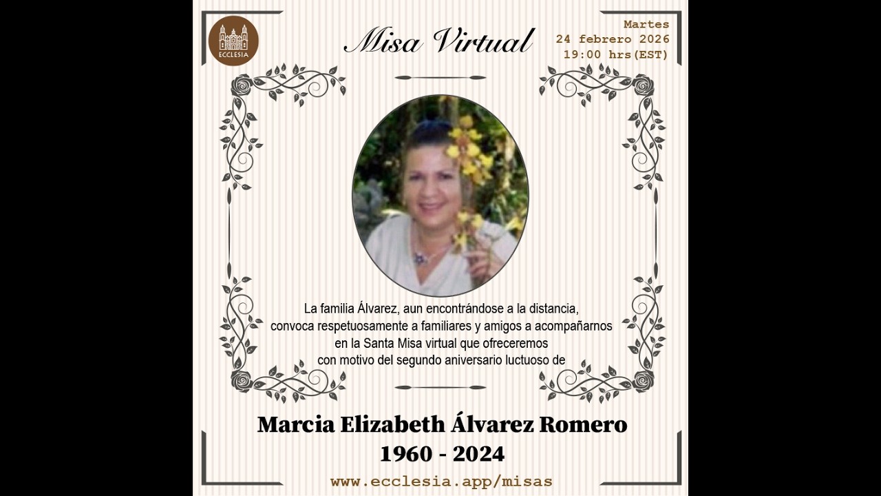 #MisaVirtual - Marcia Elizabeth Alvarez Romero