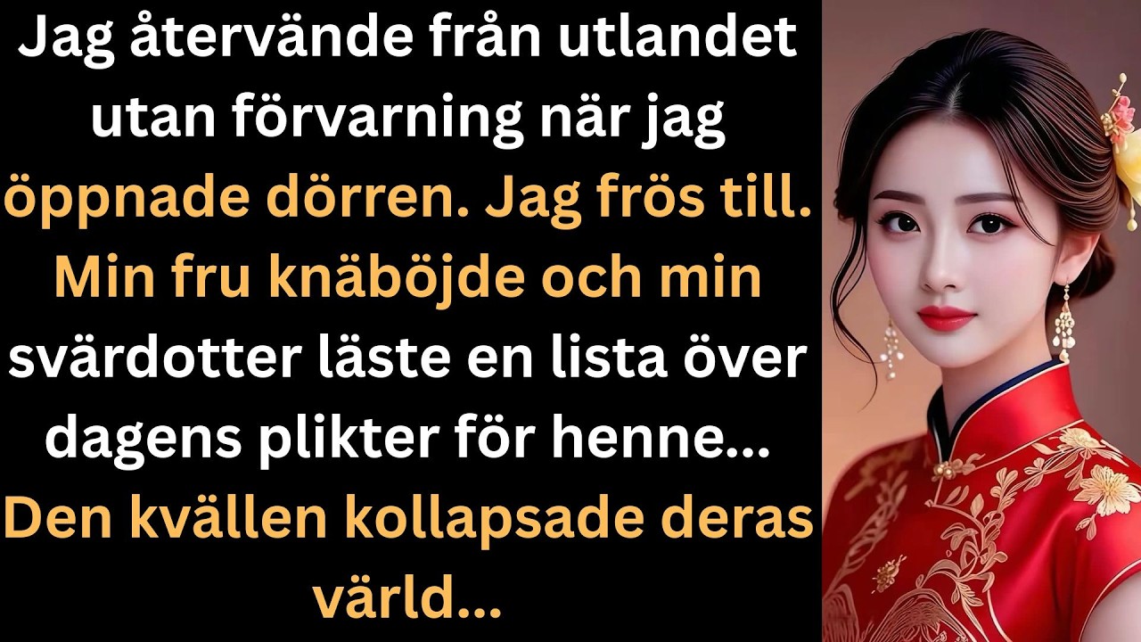Jag Kom Hem Oanm&auml;ld  Min Fru Kn&auml;b&ouml;jde Medan Sv&auml;rdottern Gav Henne Order