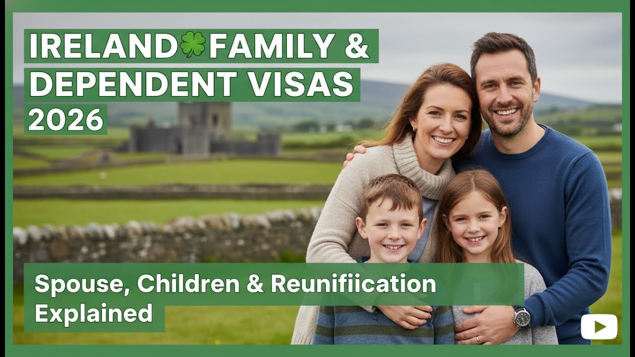 Ireland Family & Dependent Visas 2026: Spouse, Children & Reunification Explained