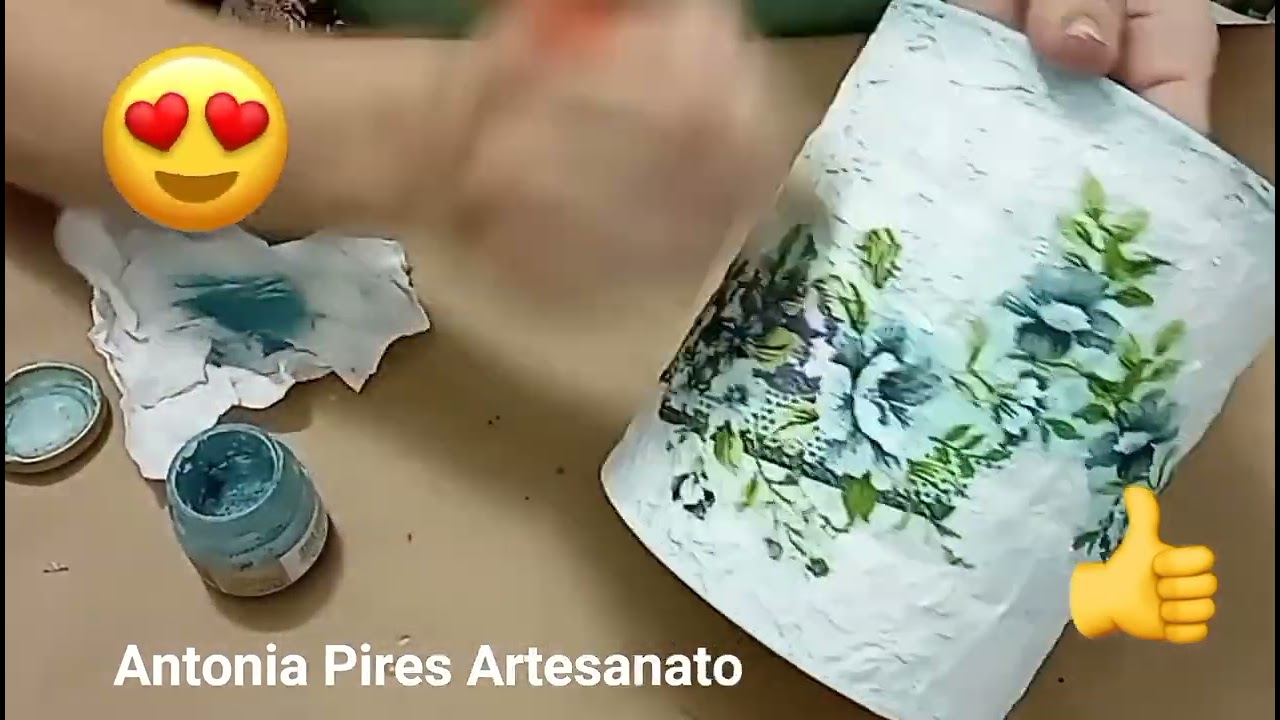DIY COMO DECORAR LATA COM PAPEL ! VALE À PENA VER E APRENDER !!!!