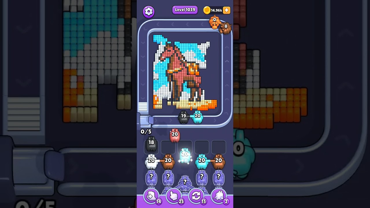 Pixel Flow Level 1039 Solution No Commentary 