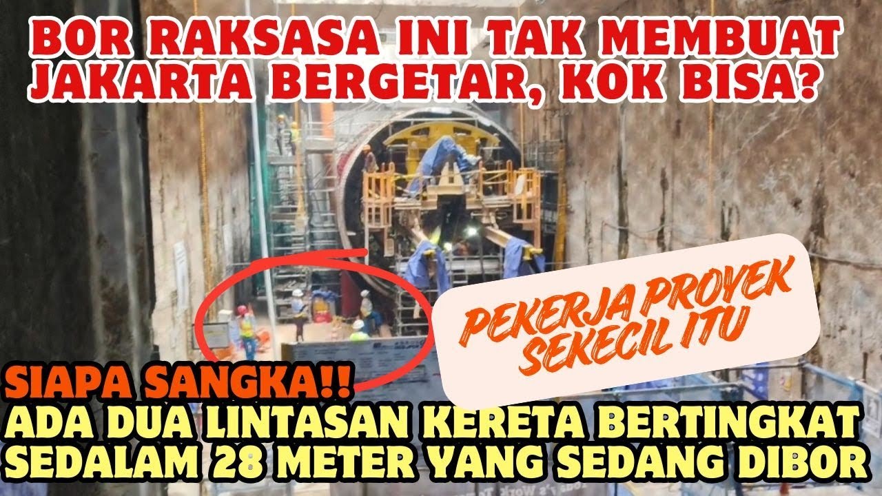 🔴Siapa Sangka Bor Raksasa ini Telah Bentuk 2 Lintasan Kereta Sedalam 28 Meter Secara Bertingkat
