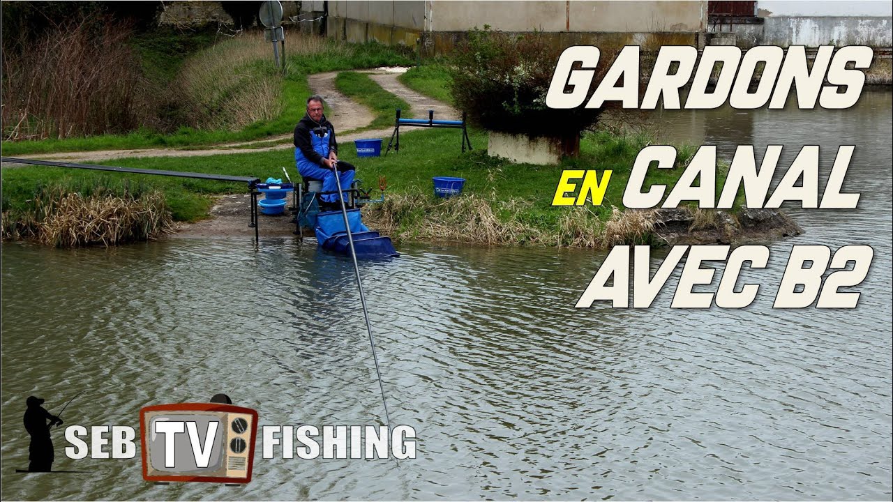 Pêche technique de gardons en canal avec B2