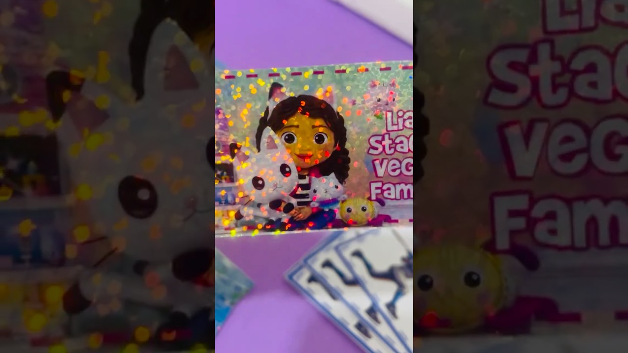 Stikers o pegatinas glitter de Gaby Casa de Muñecas 