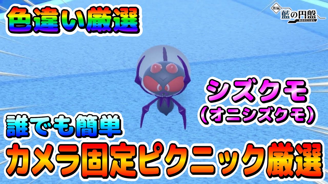 【色厳選】シズクモやオニシズクモの色違い厳選！移動無しカメラ固定で誰でも楽々厳選出来る！【ポケモンSV】