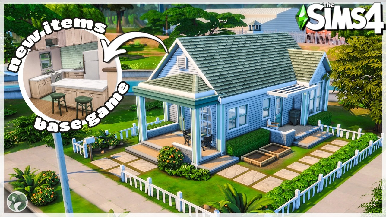 Willow Creek Starter Home 🔑  The Sims 4 Base Game Only: Speed Build