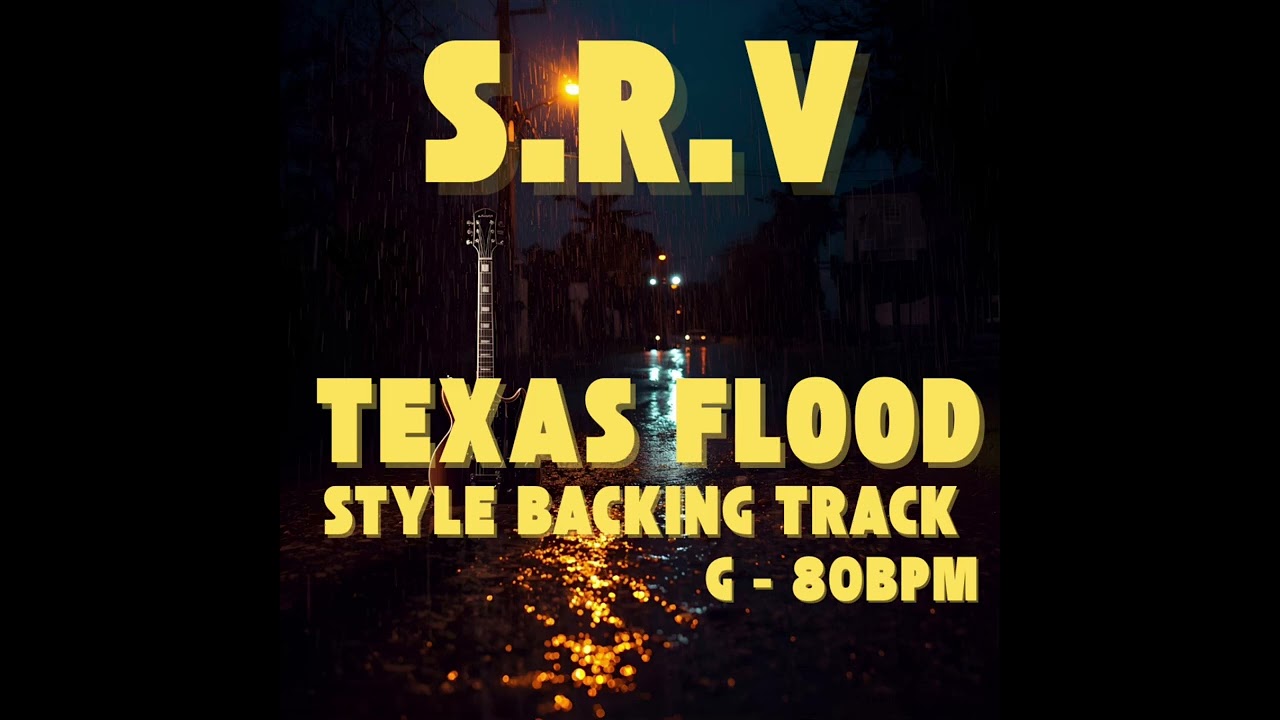 Stevie Ray Vaughan – Texas Flood Style Backing Track in G | 80 BPM