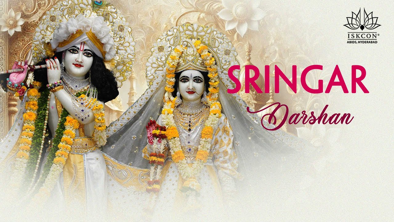Shringar Aarti Darshan | Guru Puja | Sri Sri Radha Madanmohan Mandir | 22-01-2025 | ISKCON Hyderabad