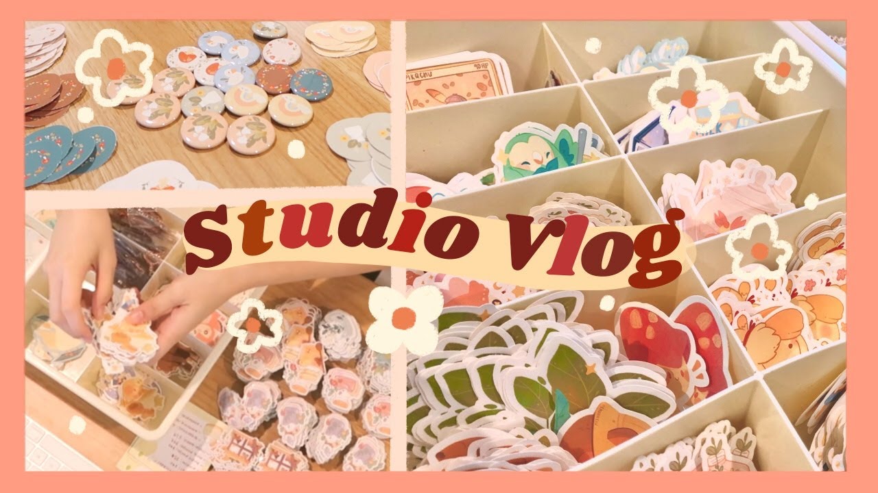 Studio Vlog ✿17: Taking Inventory, Shop Restock & Prepping for Inktober~