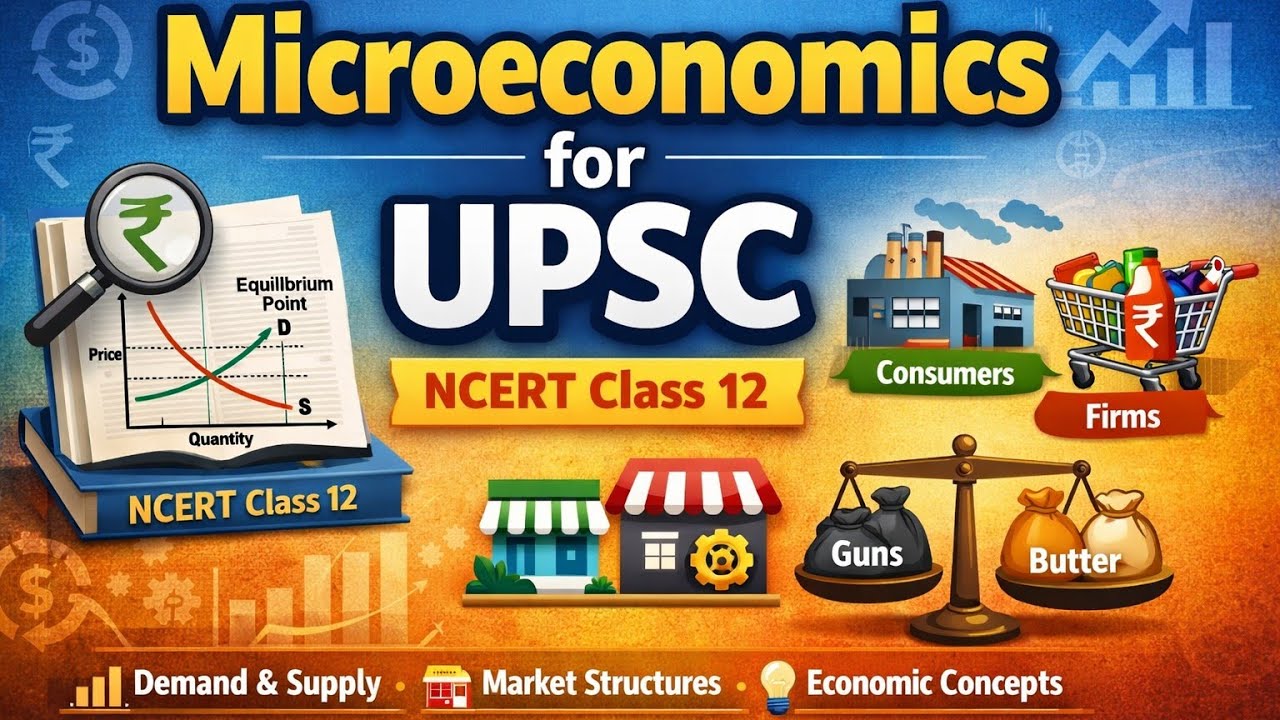L1| Complete Microeconomics for UPSC | Class 12 NCERT | Simple explanation for all Competitive Exams
