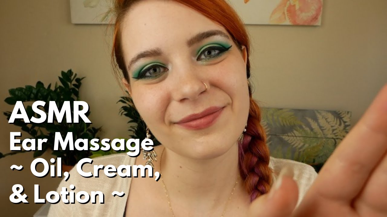 ASMR Thoroughly Massaging Your Ears 💖 ~ Oil, Cream, & Lotion | Soft Spoken Personal Attention RP