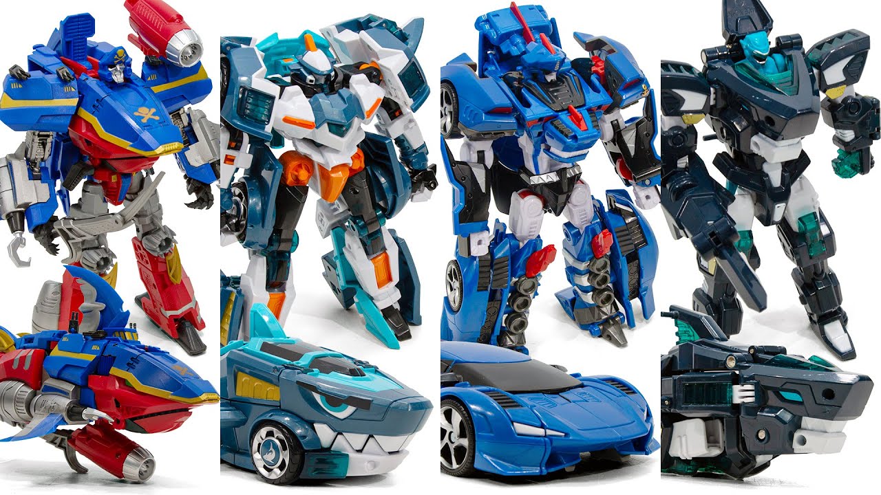 MiniForce MegalodonBolt JawsCop Tobot CapTainJack KFC CaptainShark  Transformation