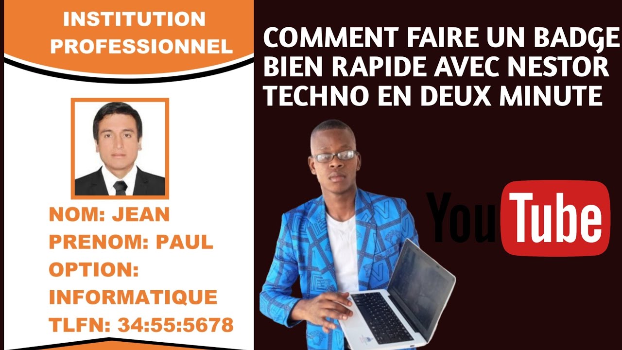Comment faire un BADGE en WORD Téléchargement gratuit 💯💯