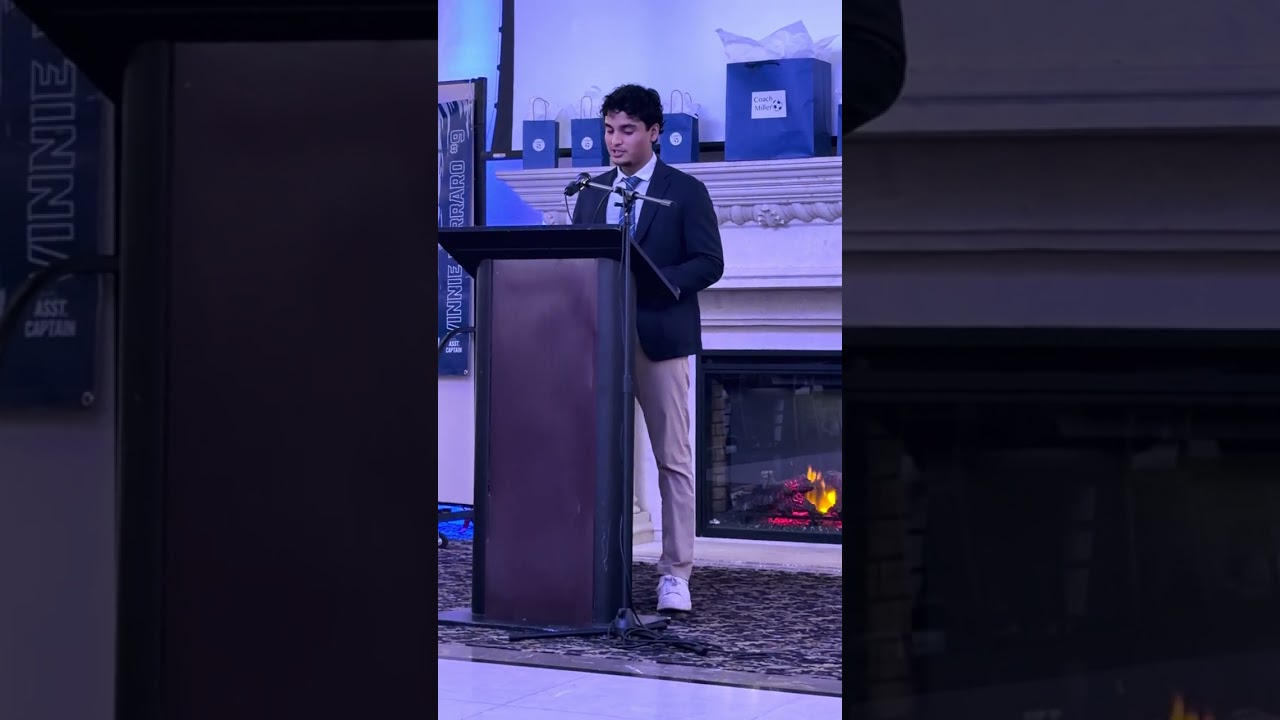 Senior year Pingry soccer banquet speech!