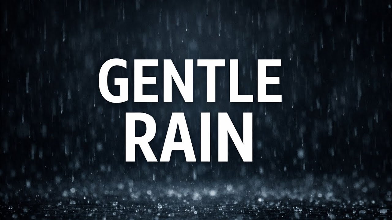 Gentle Rain Sounds for Deep Sleep 🌧️ | 10 Hours Relaxing White Noise (Dark Screen)